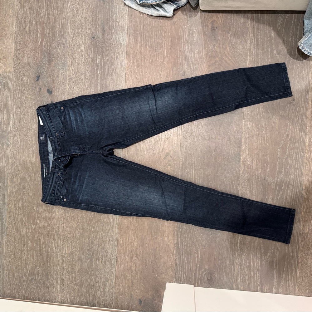 Ag Adriano Goldschmied Blue Skinny Jeans with Tapered Leg